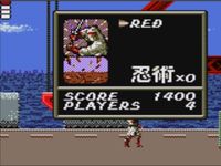 une photo d'Ã©cran de Shinobi sur Sega Game Gear